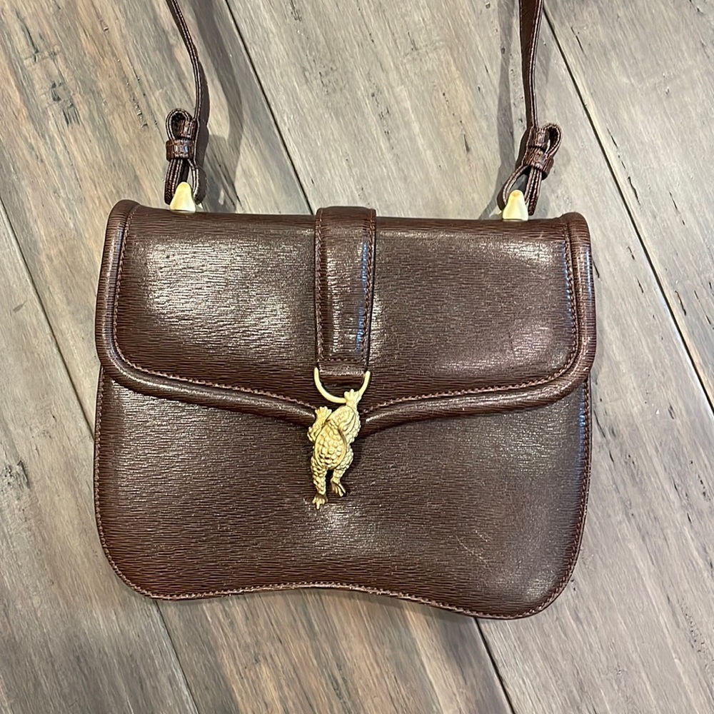 1995 Barry Kieselstein-Cord Brown Lux Leather Mini Handbag